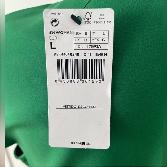 MANGO V-neck Belted Dress - Picture 5 of 5